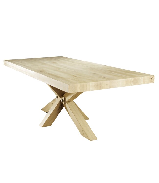 Madrid dining room table with wooden base