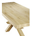 Madrid dining room table with wooden base