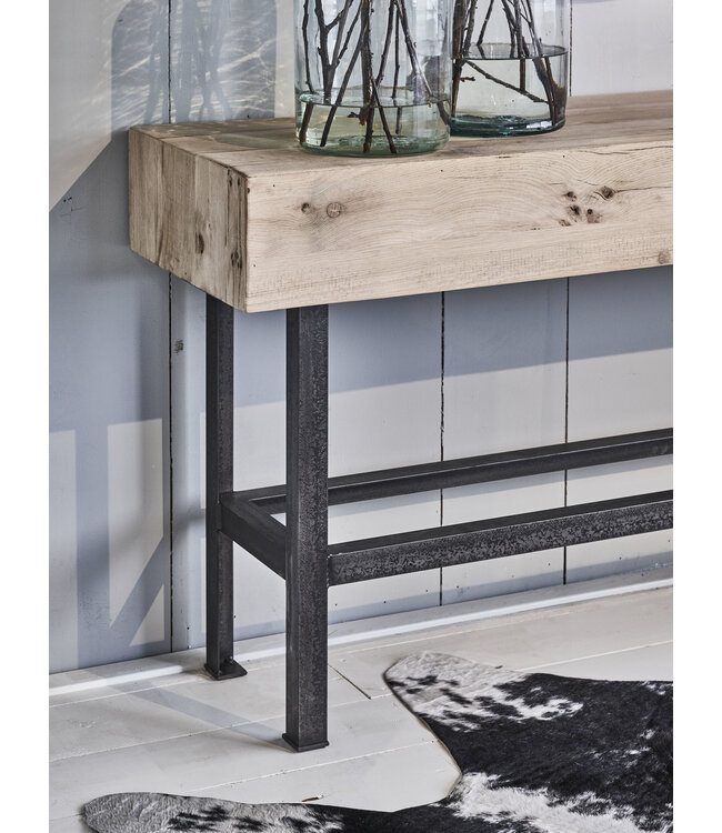 Old oak side table Lyon