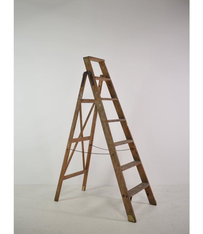 Vintage wooden painter's ladder