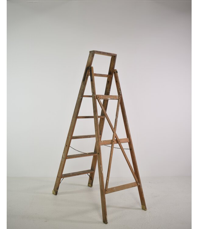 Vintage wooden painter's ladder