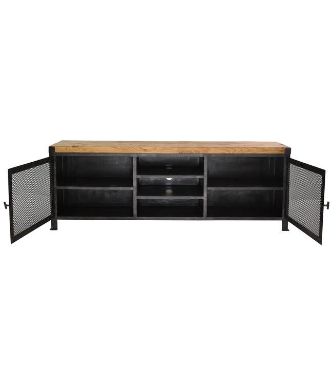 TV cabinet with pine top