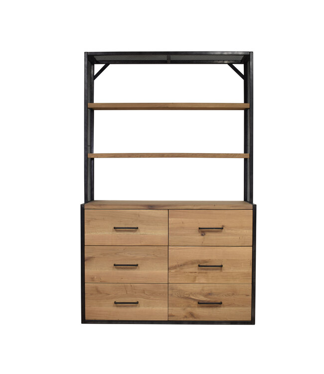 Solid oak cabinet with drawers