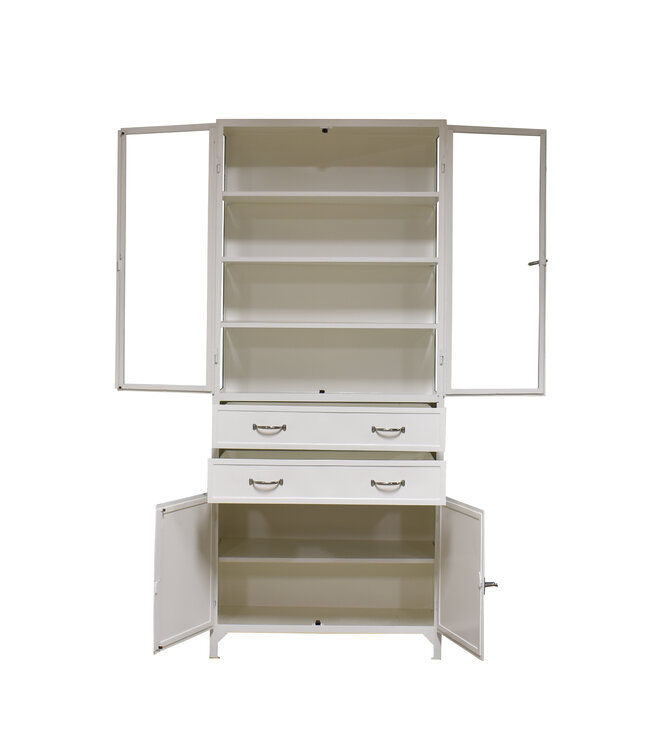 Custom pharmacy cabinet "Ohio" with double drawers