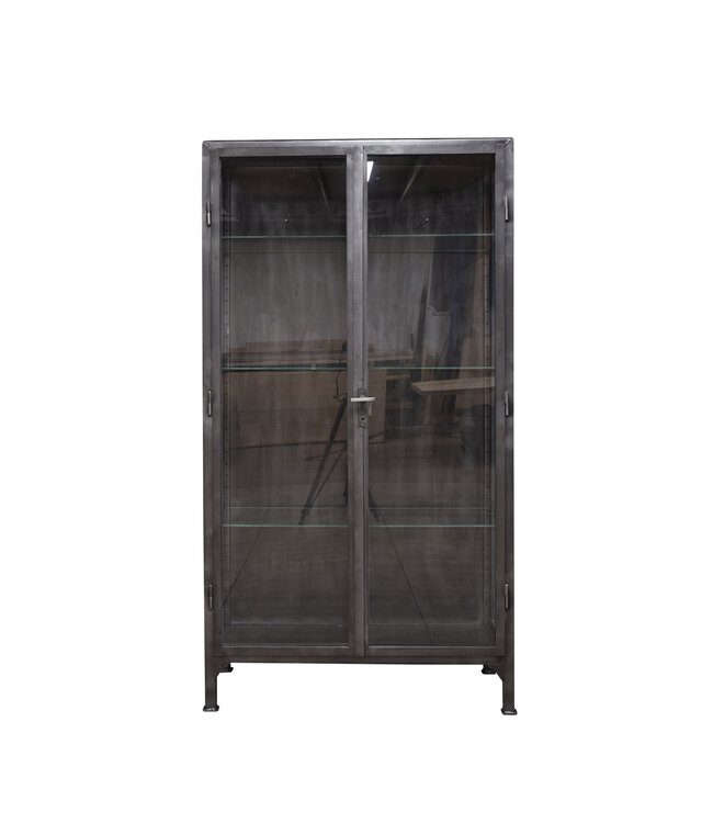 Robuuste metalen vitrine / medicijnkast