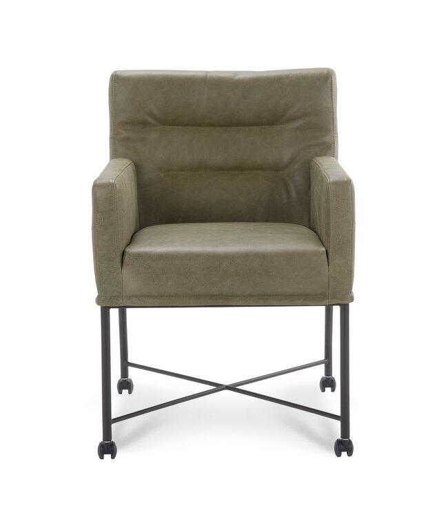 Dining room chair with wheels Milan