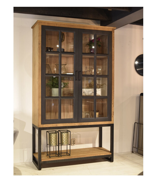 Custom oak cabinet