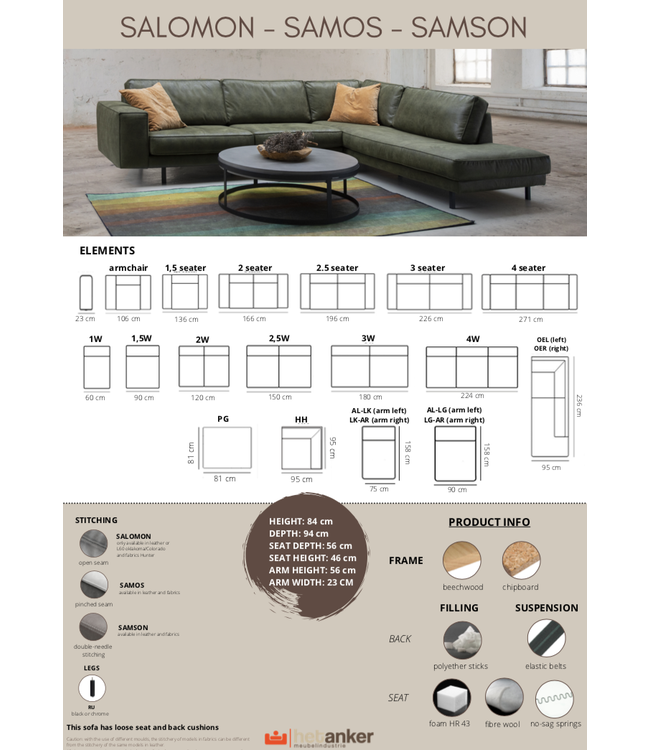 Lounge-Sofa Salomon | Der Anker