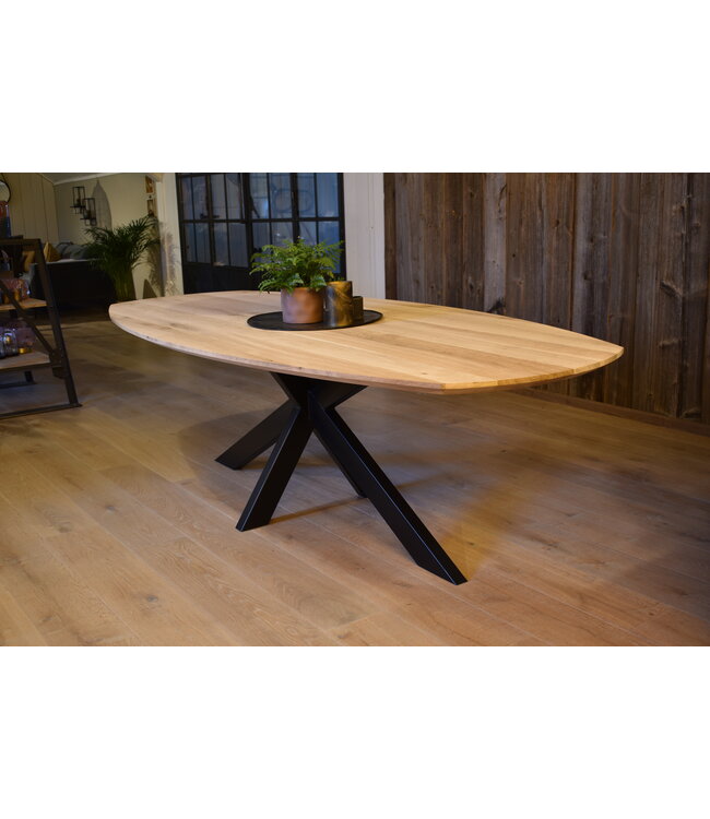 Immediately available Danish oval dining table