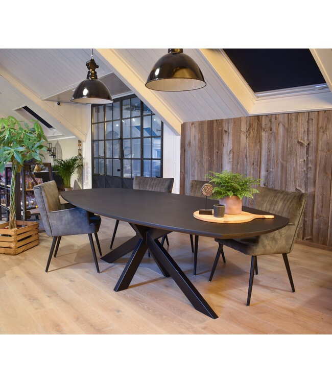 Direct leverbaar Deens ovale eettafel