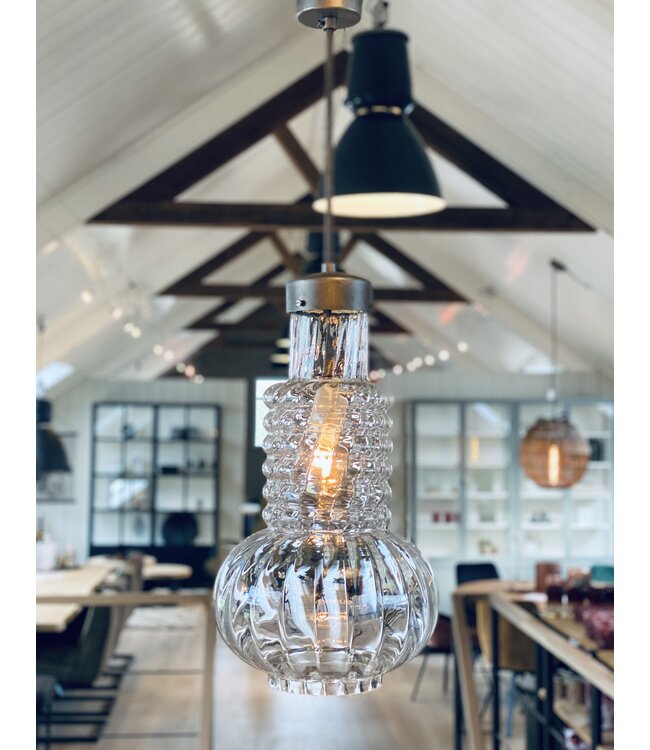 Glass lamp vintage 1930s