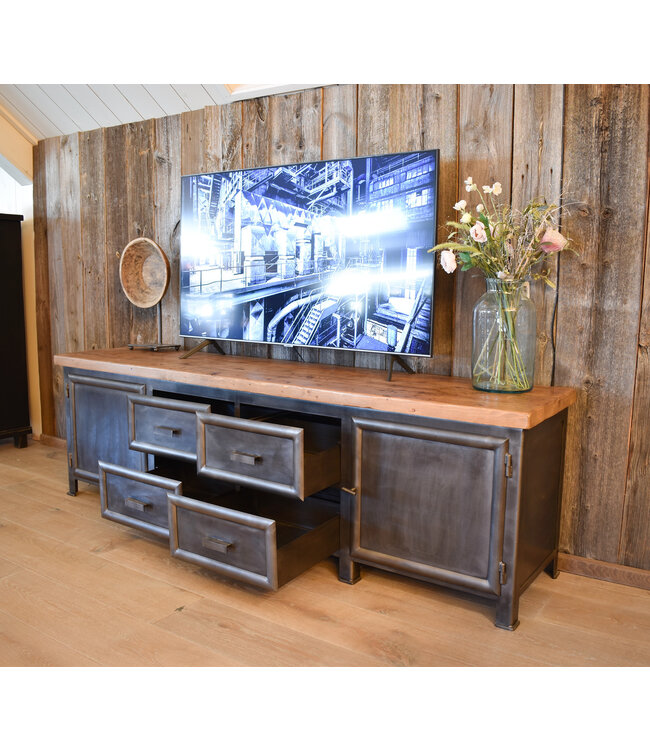 Steel TV cabinet - custom made