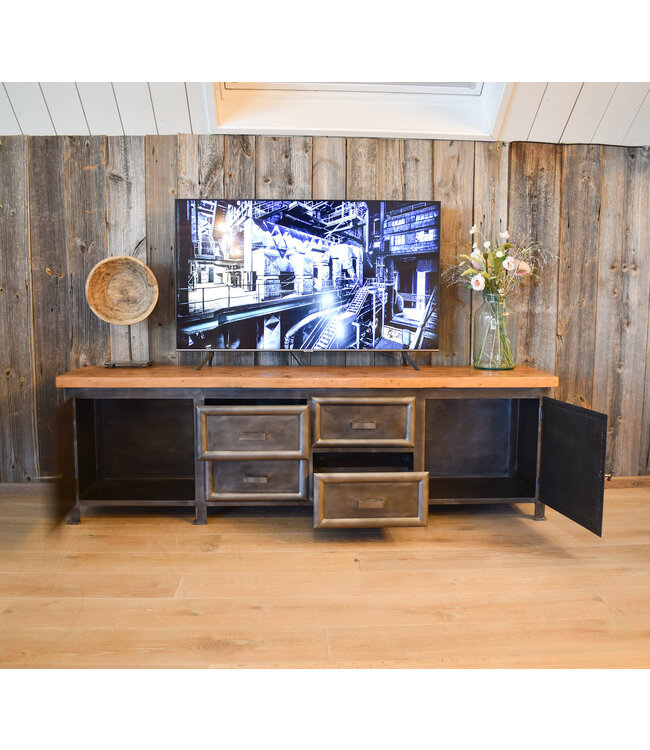 Steel TV cabinet - custom made