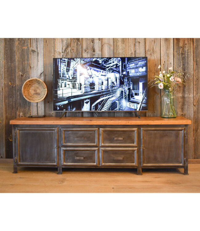 Steel TV cabinet - custom made