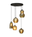 Hanging lamp Masterlight Quinto Smoke 5