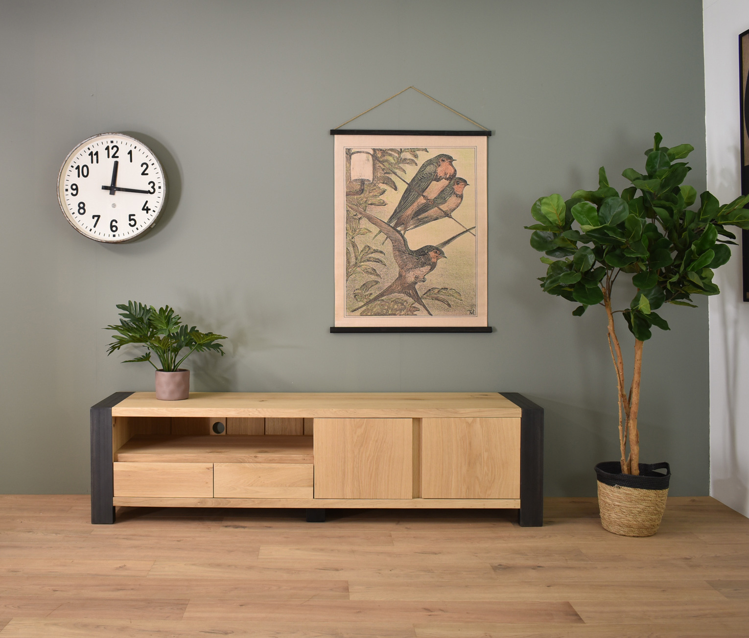 TV furniture solid oak