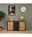 Oak sideboard with 2 doors and 3 drawers
