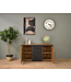 Oak sideboard with 2 doors and 3 drawers
