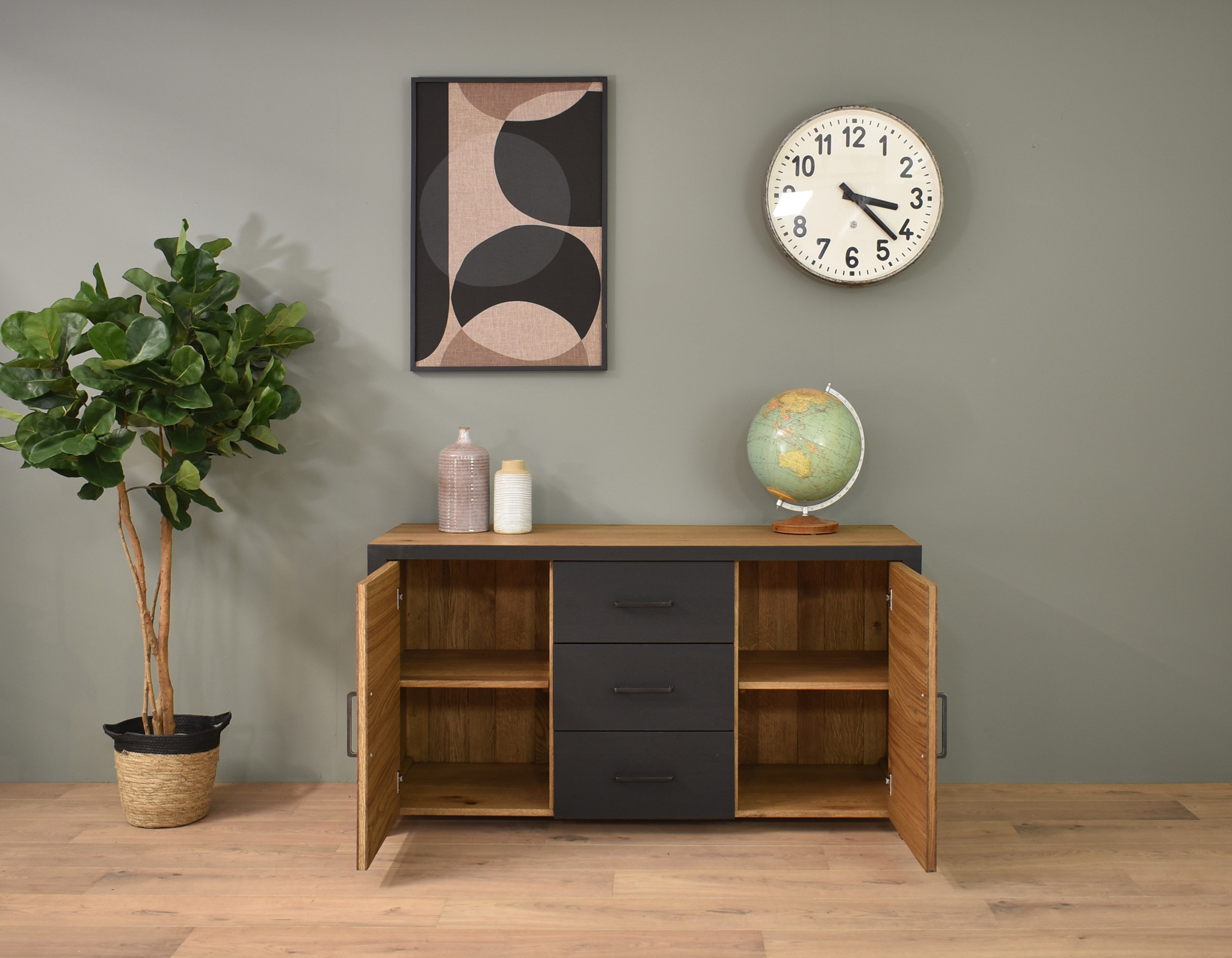 Sideboard oak custom made to your liking Oldwood the furniture store