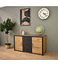Oak sideboard with 2 doors and 3 drawers