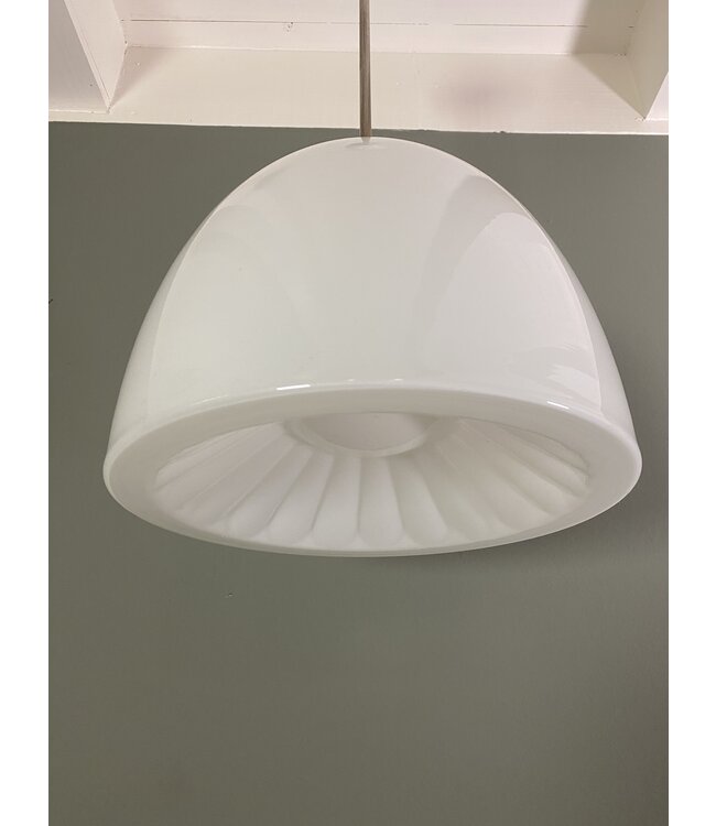 Art Deco school lamp opal glass