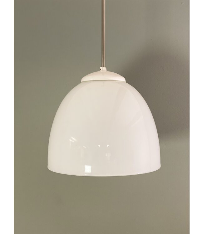 Art Deco school lamp opal glass