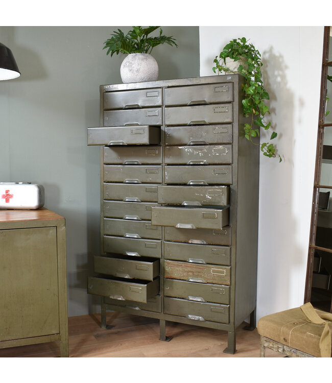 Industrial chest of drawers