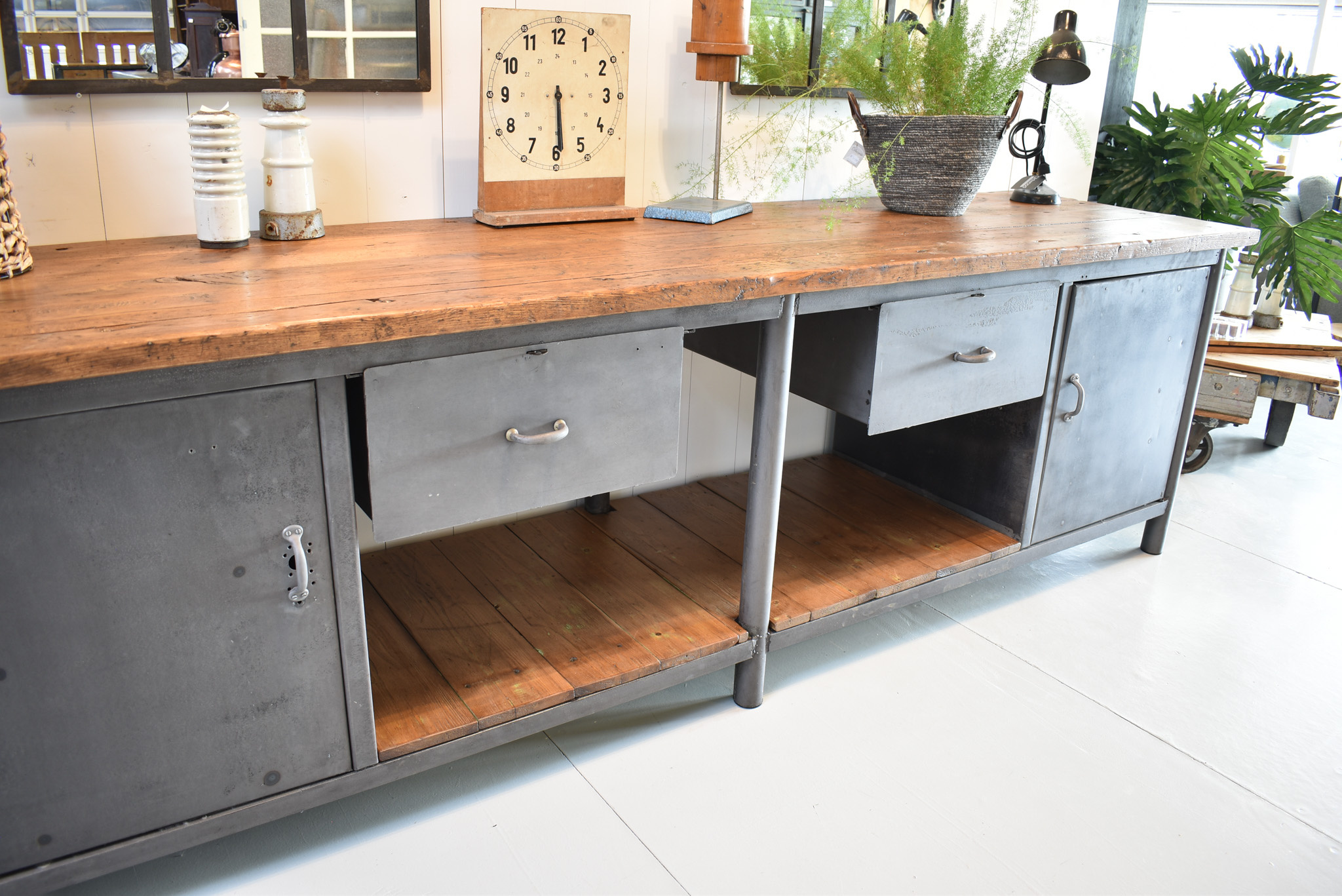 Old Workbench Industrial Sideboard Oldwood Oldwood The Furniture   Industrial Sideboard 