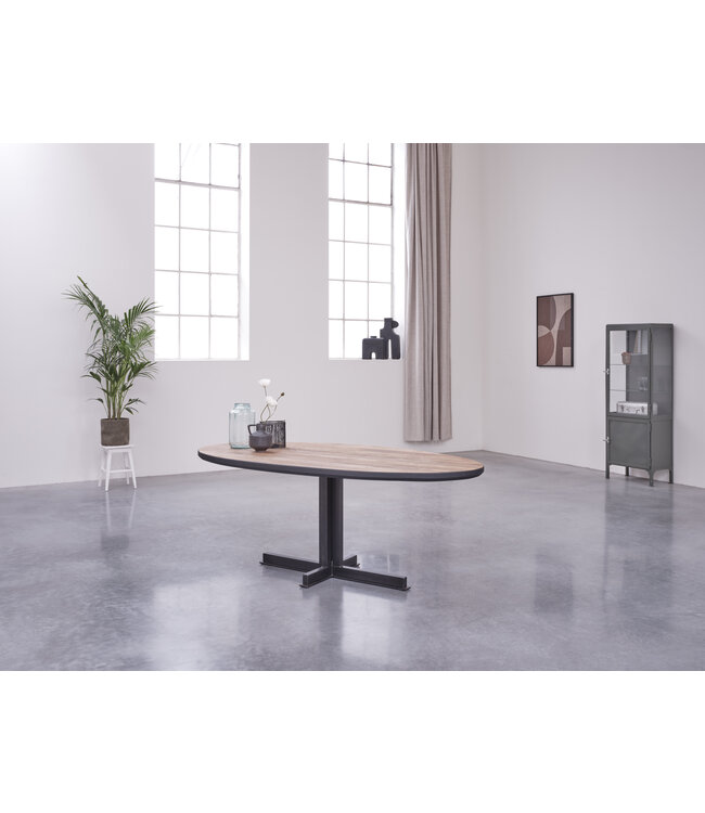 Oval dining table pine Beau