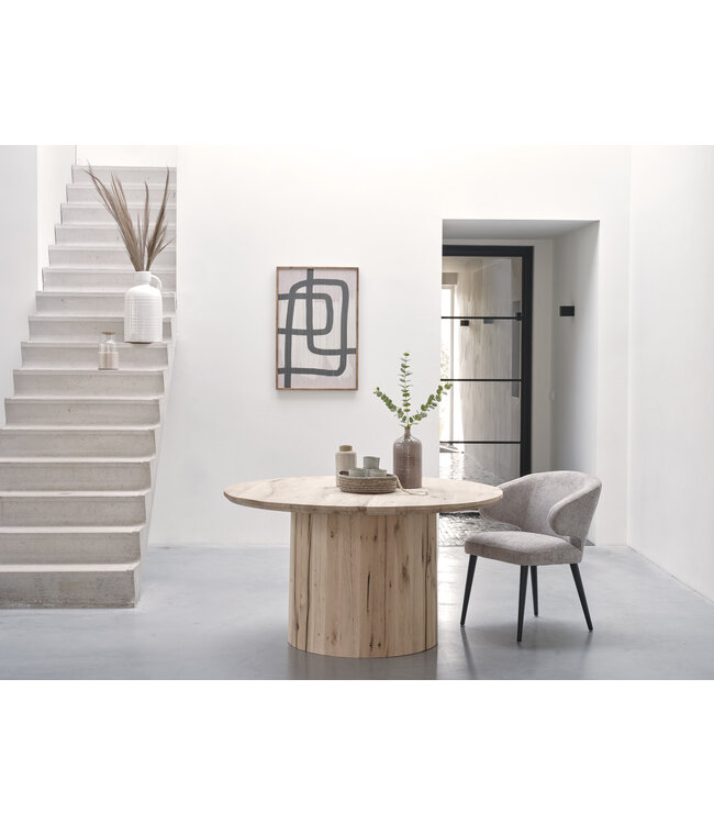 Wooden column table Edam