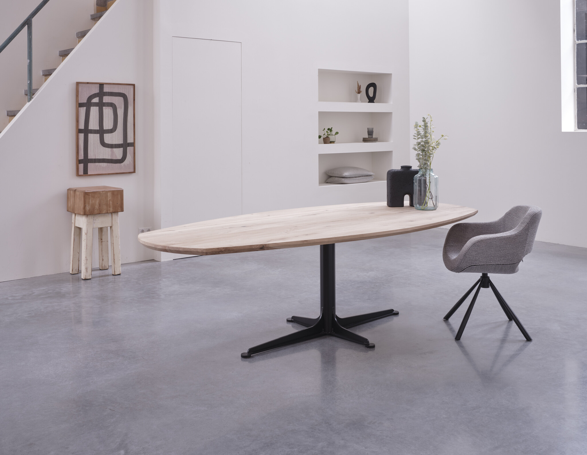 Deens Ovaal eettafel | Masssief eiken tafel - Oldwood de Woonwinkel