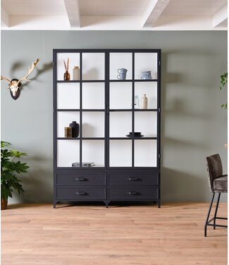 Black display cabinet - custom