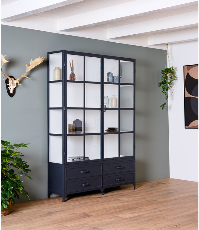 Black display cabinet - custom