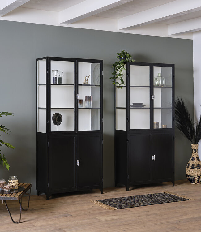 Dubbele wandkast staal