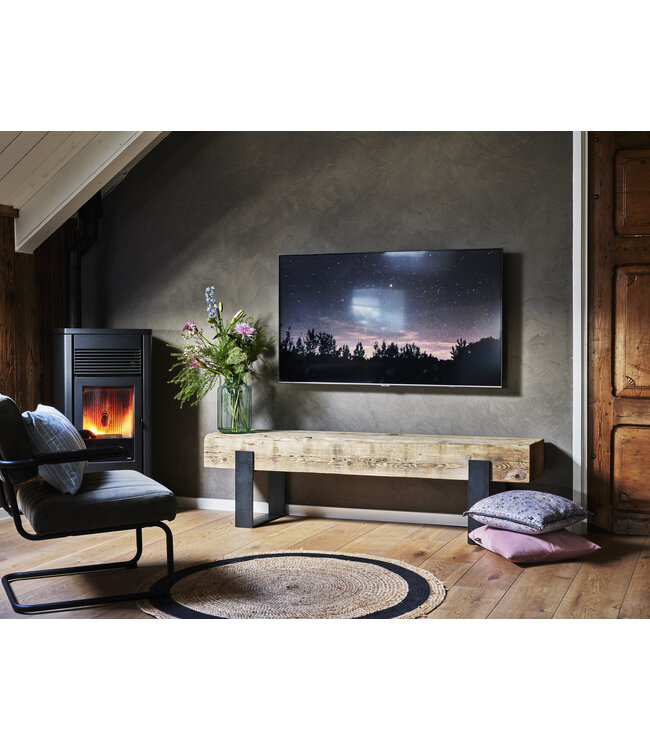 Tv meubel robuust oud balkenhout massief