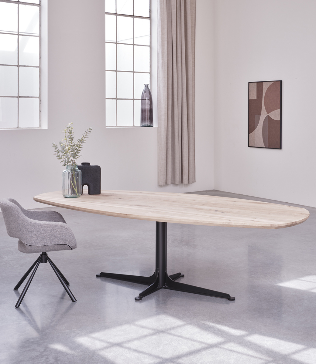 Deens Ovaal eettafel | Masssief eiken tafel - Oldwood de Woonwinkel