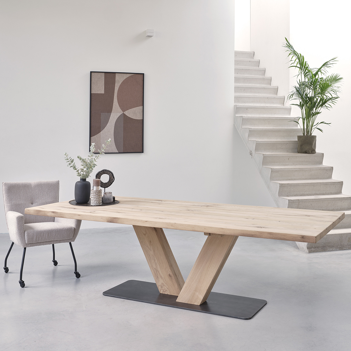 Madetomeasure oak table New oak old oak Oldwood The furniture
