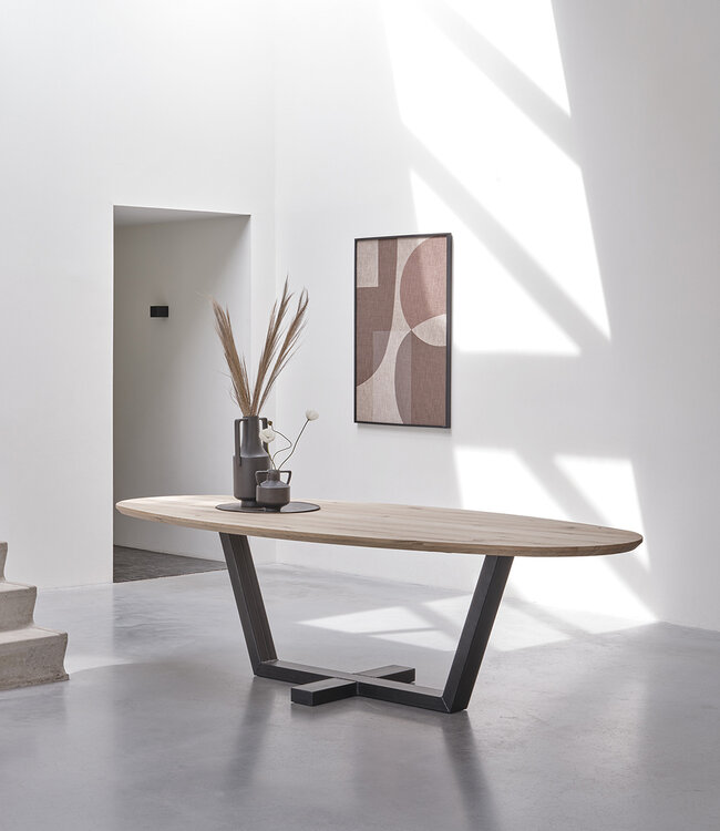 Dining table Danish Oval - old oak