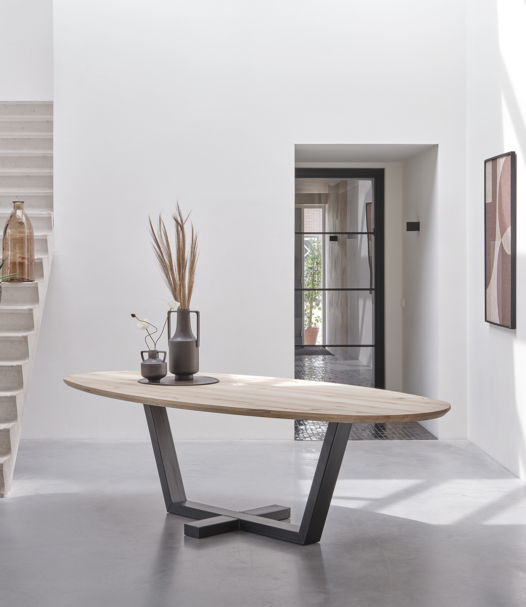 Eettafel Deen Ovaal rustiek oud eiken - Eigen Werkplaats - Oldwood de ...