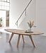 Pebble shaped oak dining table