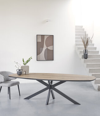 Eettafel Deens ovaal kruispoot Madrid