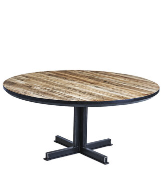 Ronde Barnwood eettafel - Beau