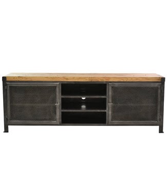 TV cabinet wood and steel