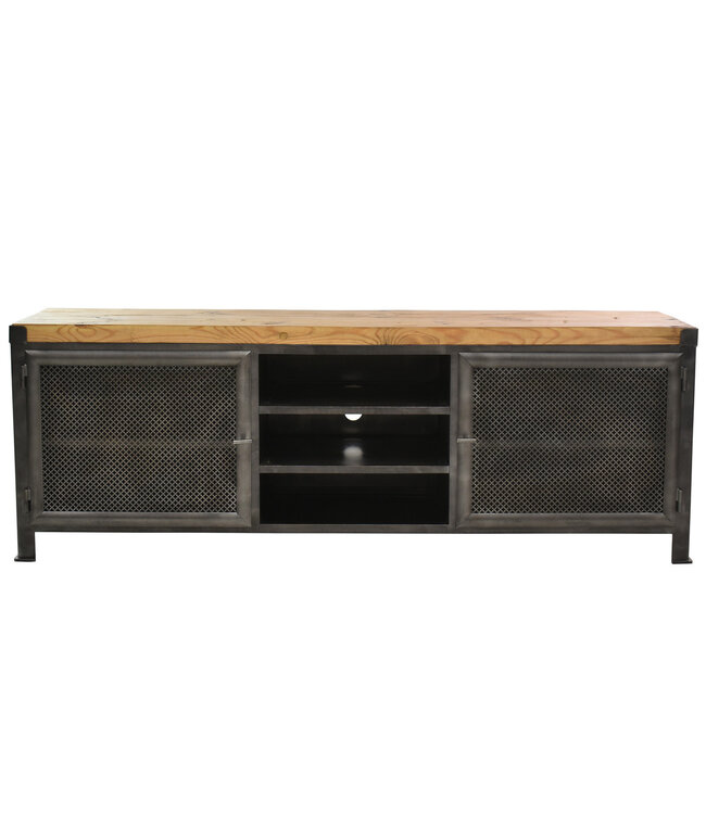 TV cabinet with pine top