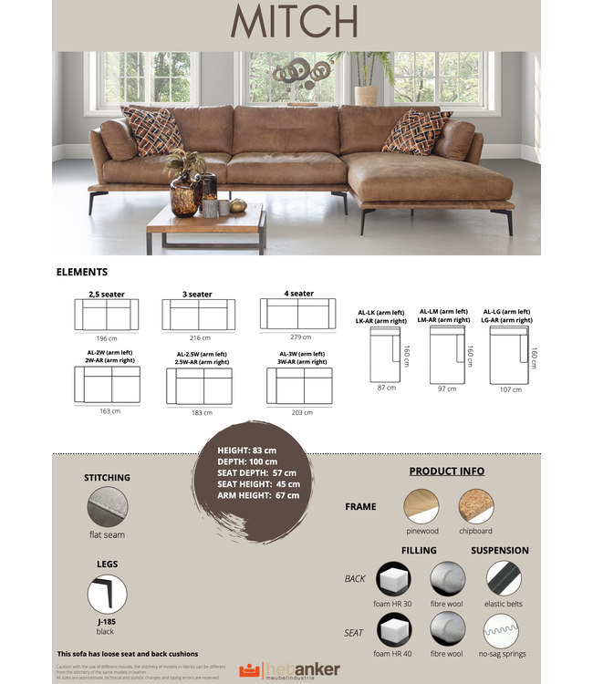 Lounge sofa Mitch | The anchor