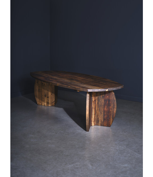 Robust wood dining table Bergen