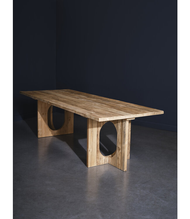 Eettafel Laren van robuust oud hout
