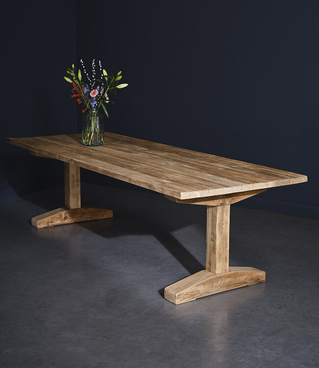 Eettafel Utrecht oud hout