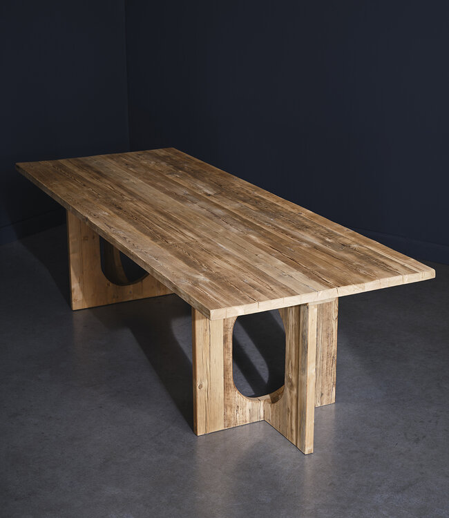 Eettafel Laren van robuust oud hout