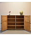 Grauer Vintage-Schrank